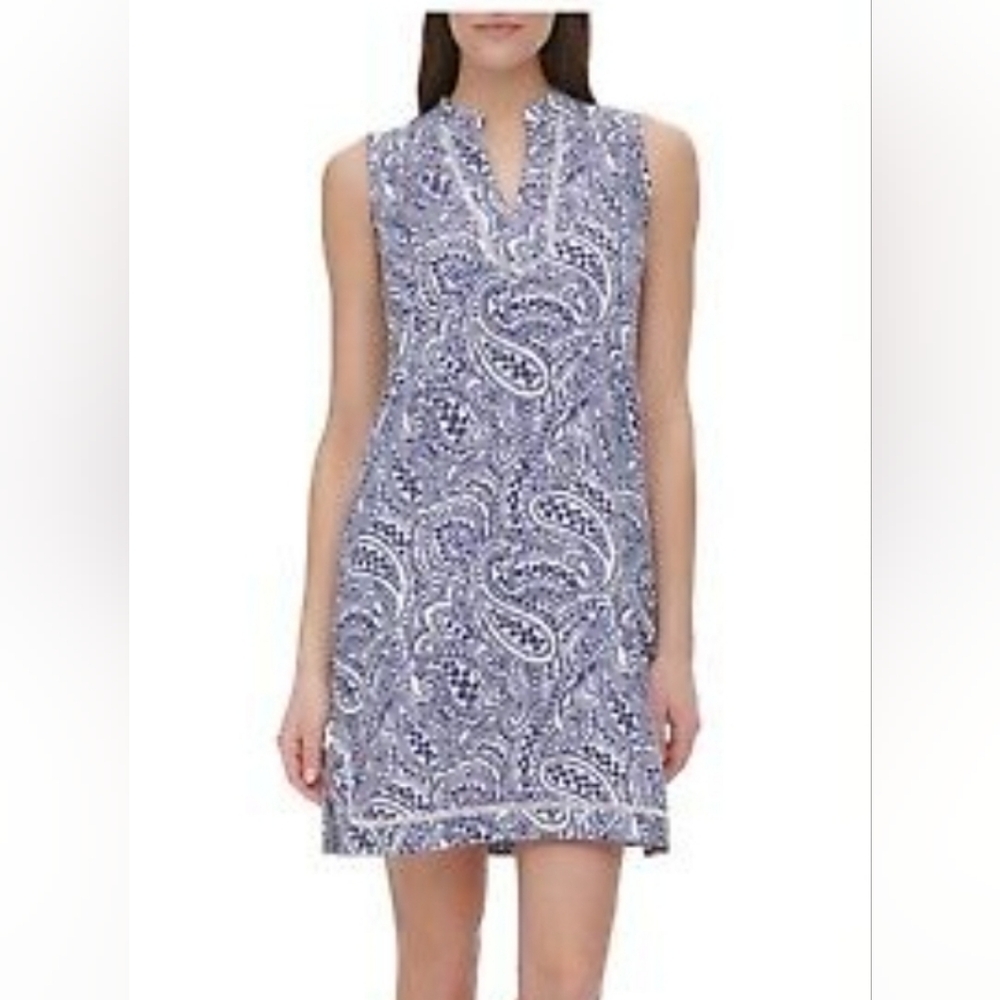 Tommy Hilfiger Plus Size Atlas Paisley Print Shift Dress